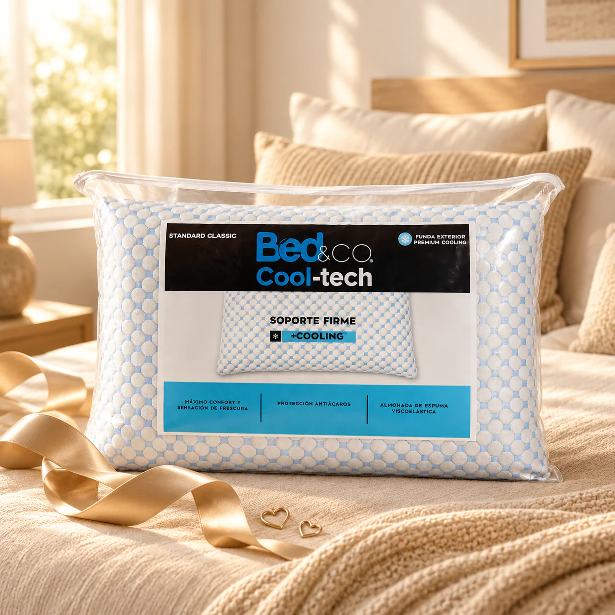 Almohada viscoelástica Cool Tech Clásica Bed&Co
