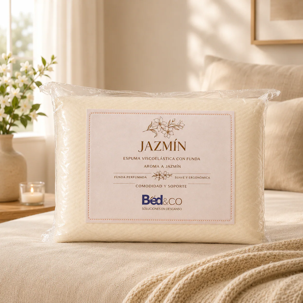 Almohada Viscoelástica Línea Jazmín Clásica